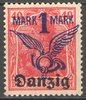 52 Freie Stadt Danzig, Deutschland, Flugpostmarke Germania 1M auf 40 Pf, ungestempelt, Briefmarke