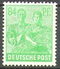 958 a Freimarke Kontrollratsausgabe 84 Pf Deutsche Post Alliierte Besetzung