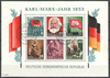 Block 9A Karl-Marx-Jahr  DDR