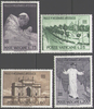 Satz 467-470 Papst in Bombay Vatikan Poste Vaticane Briefmarken