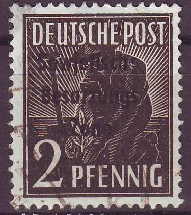 182 Deutsche Post Sowjetische Besatzungs Zone 2 Pfennig Solar Pool