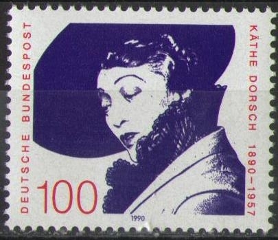 1483 Käthe Dorsch 100 Pf Briefmarken Deutsche Bundespost Solar