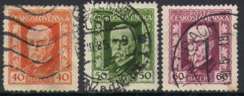 Satz 288 - 290 Burgen Česko Slovenská Razítka Briefmarken Tschechoslowakei