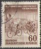 357 Radrennfahrt 60 Pf Briefmarke DDR