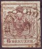 4 Wappenzeichnung KKPost Spempel 6 Kreuzer Kaisertum Österreich