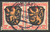 6 Französische Zone, Deutschland, Wappen, 2 x 12 Pf, gestempelt, Briefmarke