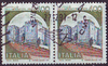 2x 1717 Castello dell Imperatore 400 L Briefmarke Italien