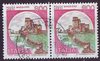 2x 1722 Rocca Maggiore 800 L Briefmarke Italien