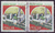 2x 1963 Castello di Montecchio 650 L Briefmarke Italien