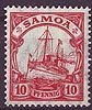 22 SAMOA 10 Pf Briefmarke Deutsche Kolonien