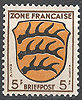 3 bw Wappen Französische Zone 5 Pf Allgemeine Ausgabe