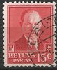 391 Antanas Smetona 15 C Lietuva Briefmarke Litauen