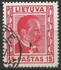 410 Antanas Smetona 15 Lietuva paštas Briefmarke Litauen