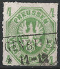 14a Preussen 4 Pfennige Briefmarke Altdeutschland