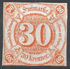 25 Thurn und Taxis 30 Kreuzer Briefmarke Altdeutschland