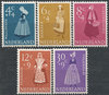kompletter Satz 712 bis 716 Trachten Nederland stamps