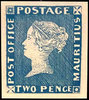Die Blaue Mauritius Postage Mauritius stamp