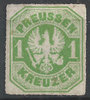 22 Preussen Preussischer Adler 1 Kreuzer Briefmarke  Altdeutschland