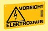 Warnschild für Elektrozaun