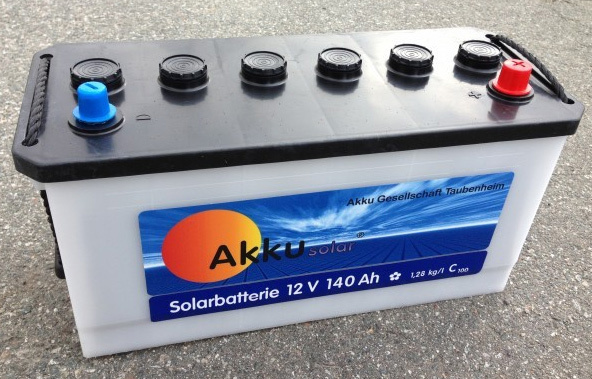 Solarbatterie 140Ah, AKKU SOLAR Batterie