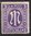 010, Amerikanische und Britische Zone, M im Oval, 3 Pf, Briefmarke, Alliierte Besatzung