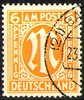 013, Amerikanische und Britische Zone, M im Oval, 6 Pf, Briefmarke, Alliierte Besatzung