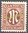 022, Amerikanische und Britische Zone, M im Oval, 10 Pf, Briefmarke, Alliierte Besatzung