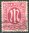030, Amerikanische und Britische Zone, M im Oval, 40 Pf, Briefmarke, Alliierte Besatzung
