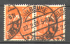 179 Deutsches Reich, Arbeitergruppen 2 x 150 Pf, gestempelt, Briefmarke