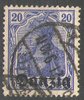 4 Freie Stadt Danzig, Deutschland, Germania 20 Pf, gestempelt, Briefmarke