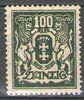 141 Freie Stadt Danzig, Deutschland, Großes Staatswappen 100M, ungestempelt, Briefmarke