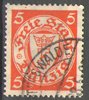 193 x Freie Stadt Danzig, Deutschland, Staatswappen im Kreis, 5 Pf, gestempelt, Briefmarke