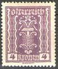 364 Freimarke 4 K Republik Österreich