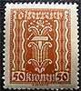 374 Freimarke 50 K Republik Österreich Briefmarke