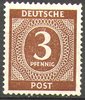 913 Freimarke Kontrollratsausgabe 3 Pf Deutsche Post Alliierte Besetzung