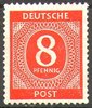 917 Freimarke Kontrollratsausgabe 8 Pf Deutsche Post Alliierte Besetzung