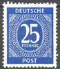 926 Freimarke Kontrollratsausgabe 25 Pf Deutsche Post Alliierte Besetzung