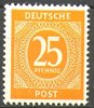 927 Freimarke Kontrollratsausgabe 25 Pf Deutsche Post Alliierte Besetzung