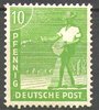 946, Freimarke, 2. Kontrollratsausgabe, 10 Pf, Deutsche Post, Alliierte Besetzung