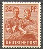 951, Freimarke, 2. Kontrollratsausgabe, 24 Pf, Deutsche Post, Alliierte Besetzung