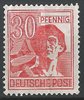 953, Freimarke, Kontrollratsausgabe, 30 Pf, Deutsche Post, Alliierte Besetzung