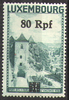 31 Freimarke aus Luxemburg mit Aufdruck 80 Rpf Deutsche Besatzungsausgabe