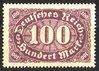 247 Ziffern im Queroval 100 M Deutsches Reich
