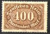 250 Ziffern im Queroval 400 M Deutsches Reich