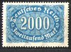 253 Ziffern im Queroval 2000 M Deutsches Reich
