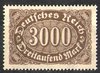 254 Ziffern im Queroval 3000 M Deutsches Reich