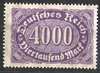 255 Ziffern im Queroval 4000 M Deutsches Reich