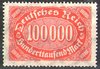 257 Ziffern im Queroval 100000 M Deutsches Reich
