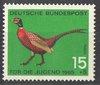465 Jagdbares Federwild 15 Pf Jagdfasan Deutsche Bundespost Briefmarke