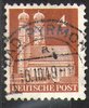 074wg, Bautenserie, 4 Pf, Amerikanische und Britische Zone, Briefmarke, Alliierte Besatzung